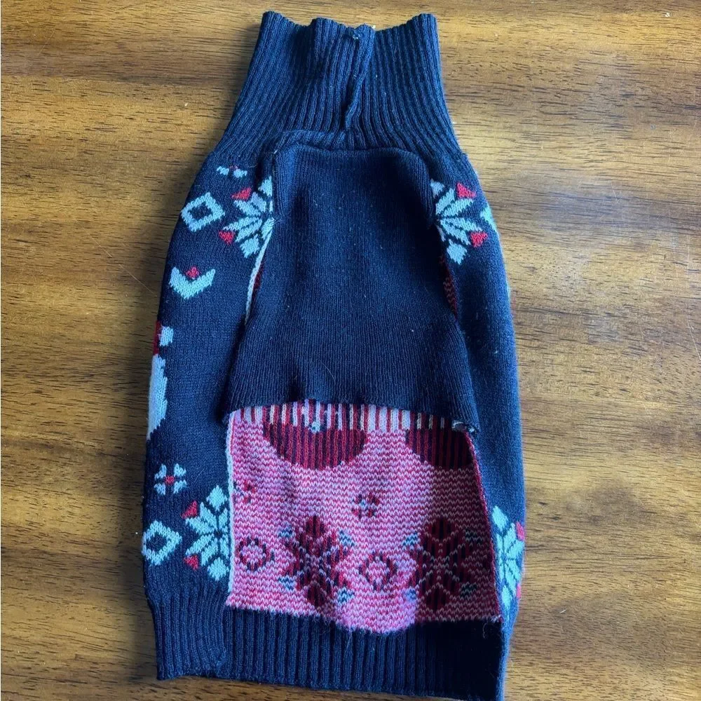 Festive Santa Patterned dog Sweater